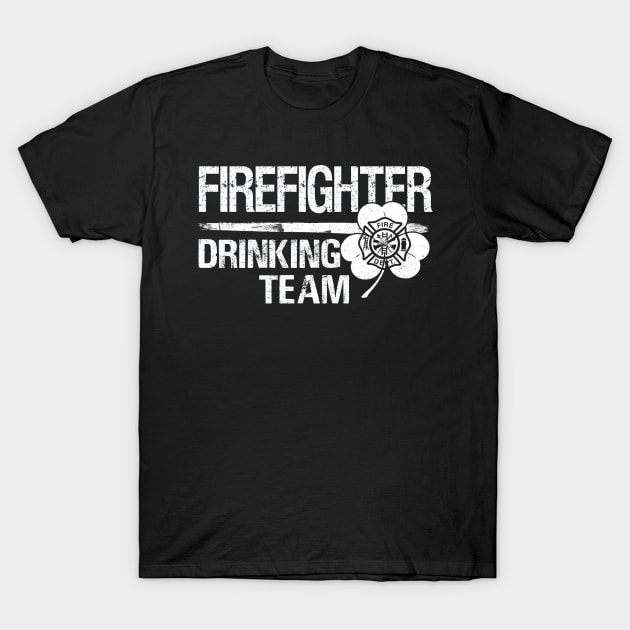 Firefighter drinking team T-Shirt by dreadtwank